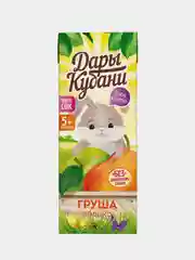 Сок детский Дары Кубани, яблочно-грушевый, без сахара, с 5 месяцев, 15 штук по 200 мл