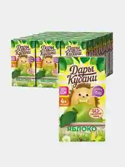 Сок детский Дары Кубани, яблочный, без сахара, с 4 месяцев, 18 штук по 125 мл