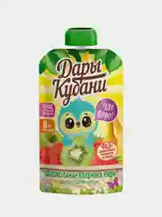 Пюре детское Дары Кубани, из яблок, бананов, клубники и киви, с 8 месяцев, 90г, 12 штук