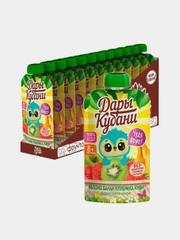Пюре детское Дары Кубани, из яблок, бананов, клубники и киви, с 8 месяцев, 90г, 12 штук