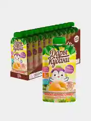 Пюре детское Дары Кубани, из яблок, абрикосов и сливок, с 6 месяцев, 90 г, 12 штук