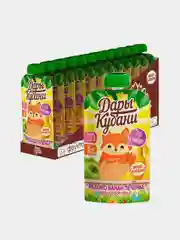 Пюре детское Дары Кубани из яблок, бананов и печенья, с 6 месяцев, 12 штук по 90г