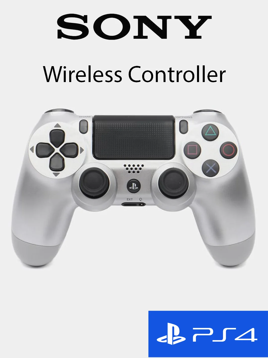 Серый металлик беспроводной геймпад DuoShock 4 для Sony PlayStation 4