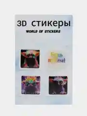 Вишнёвый набор 3D стикеров, наклейки на телефон из 4 штук