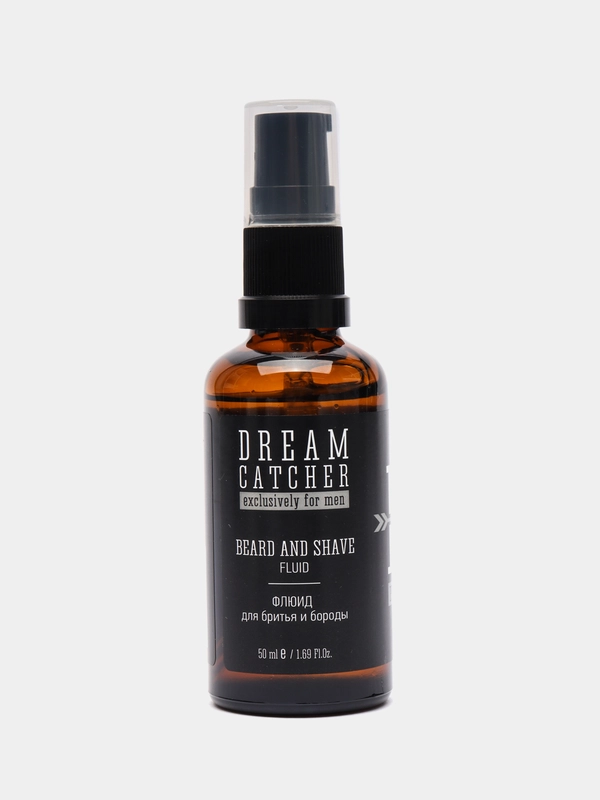 Флюид для бороды и бритья DREAM CATCHER Beard & shave fluid с маслом арганы, черного тмина
