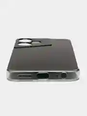 Хаки чехол на Tecno Pova Neo 3 (Текно Пова Нео 3), прозрачный, с рисунком, защита камеры