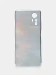 Фиолетовый чехол прозрачный на Xiaomi Redmi Note 12S (Сяоми Редми Нот 12S), с рисунком, защита камеры
