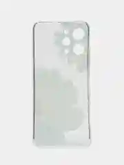 Лазурный силиконовый чехол на Xiaomi Redmi 12 (Редми 12), прозрачный, с рисунком, защита камеры
