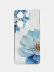 Лазурный чехол на Xiaomi Redmi Note 13 Pro 4G/Poco M6 Pro 4G, прозрачный, с рисунком, защита камеры
