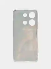 Светло-бежевый чехол для Infinix Note 30i (Инфиникс Нот 30и), прозрачный, с рисунком, защита камеры