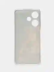 Светло-бежевый чехол на Infinix Hot 30i (Инфиникс Хот 30и) с рисунком, прозрачный