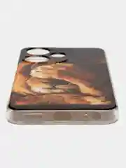 Светло-бежевый чехол на Infinix Hot 30i (Инфиникс Хот 30и) с рисунком, прозрачный