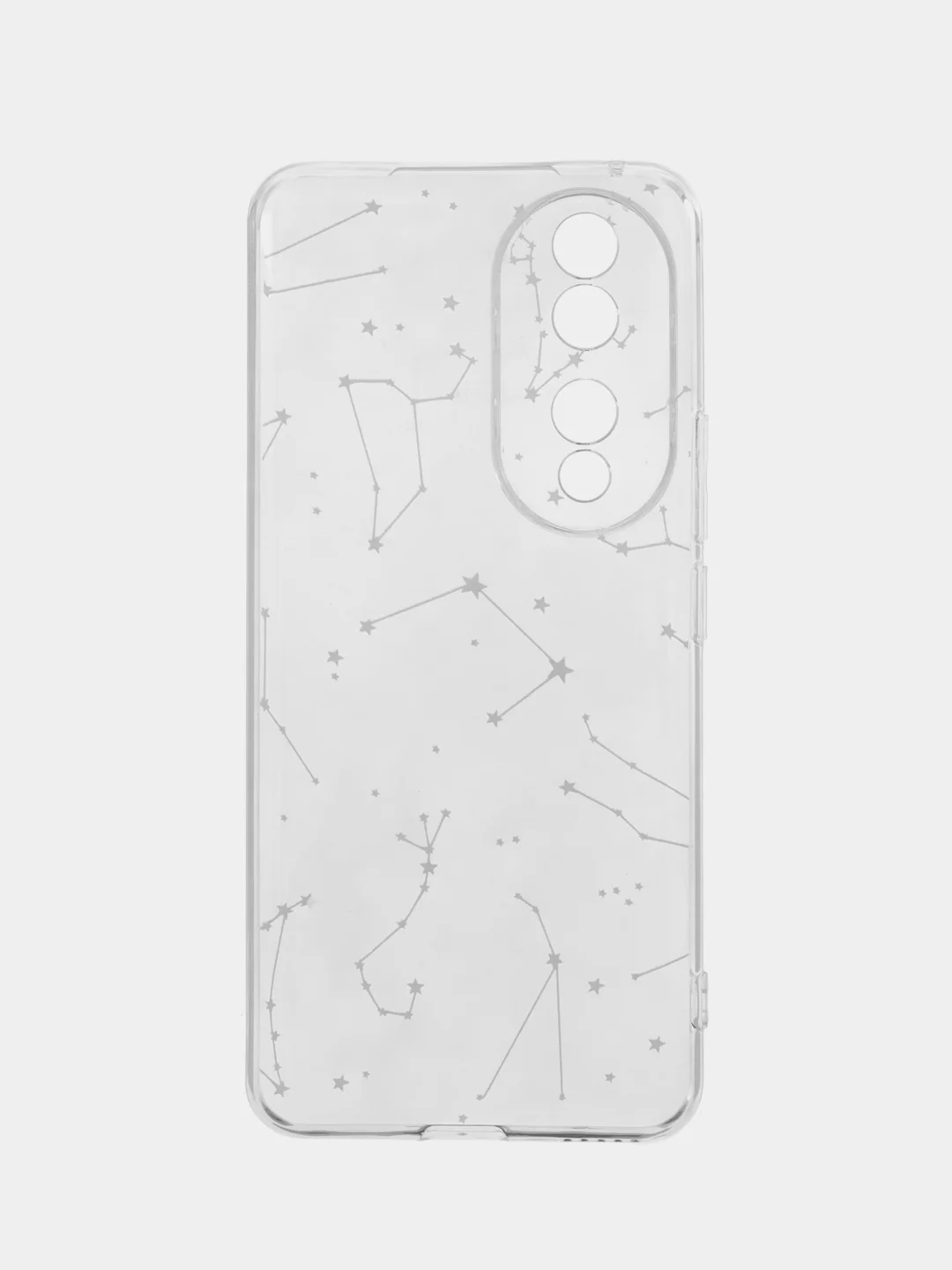 Прозрачный силиконовый чехол на Honor 90 (Хонор 90), прозрачный, с рисунком