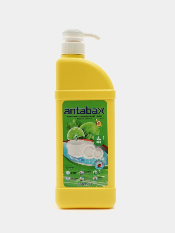 Средство для мытья посуды Antabax на основе лайма, 1300мл