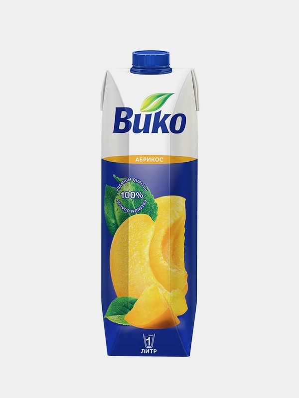 Нектар Вико "Абрикос", с мякотью, 1 л