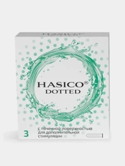 Презервативы Hasico Dotted, с точечной поверхностью, 3 штуки