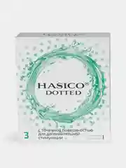 Презервативы Hasico Dotted, с точечной поверхностью, 3 штуки