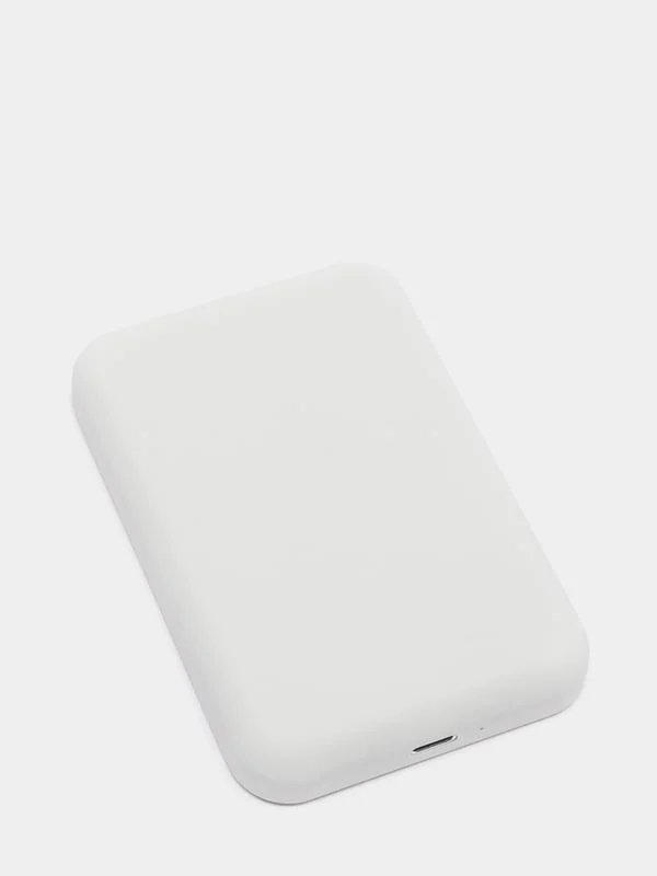 Белый беспроводная зарядка повербанк MagSafe Battery Pack