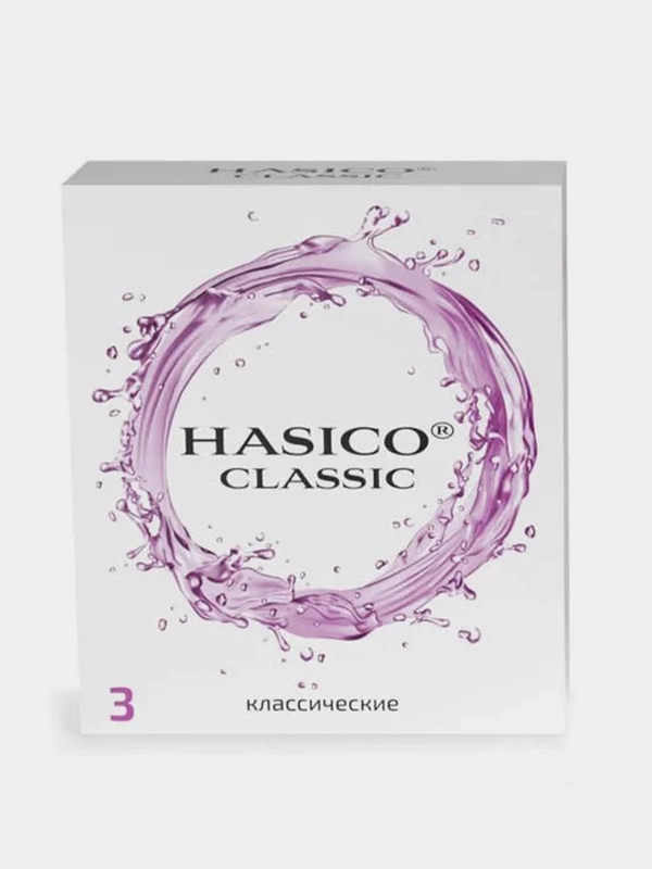 Презервативы Hasico Classic, гладкие, 3 штуки