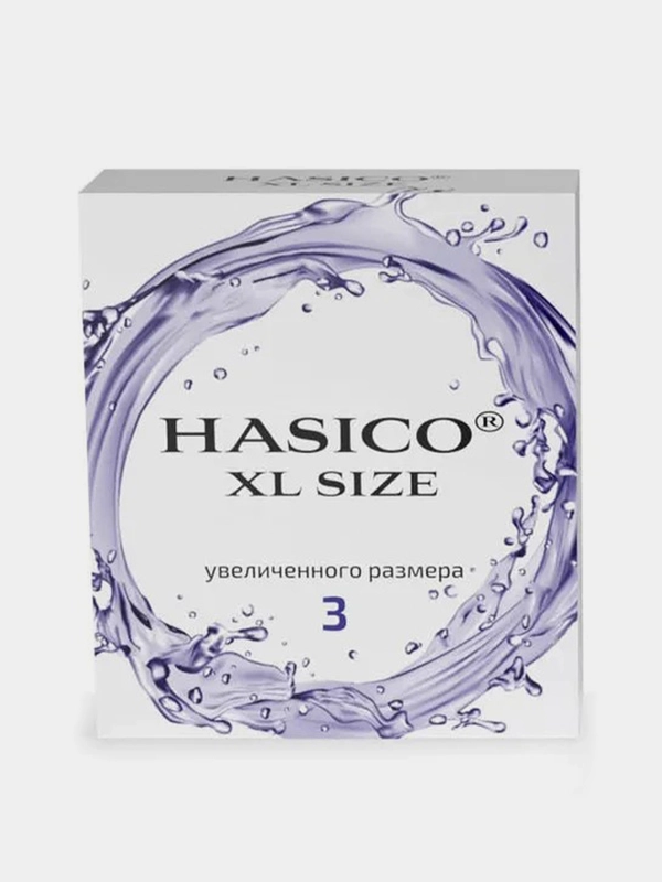 Презервативы Hasico Xl Size, гладкие, 3 штуки