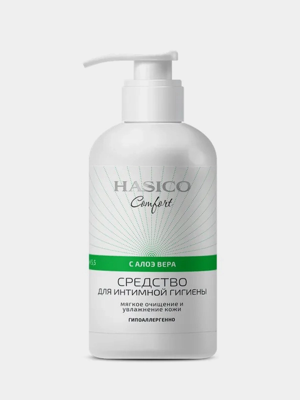 Средство для интимной гигиены Hasico с экстрактом Алоэ Вера, 250 мл