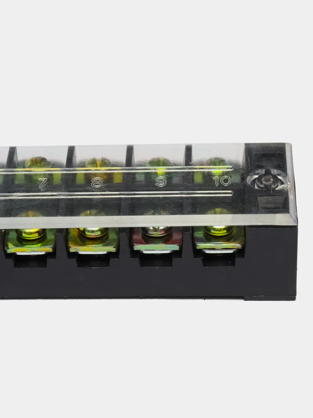 Клеммная колодка винтовая с крышкой, 20 контактов, М4, 25 А, 600 В, 10 AWG, 6 мм2