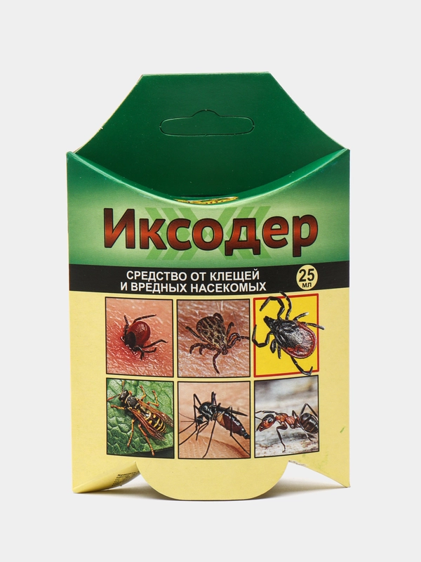 Средство для обработки территории от клещей и вредных насекомых "Иксодер", флакон, 25 мл