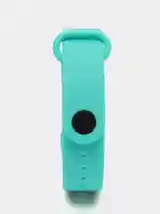 Белый силиконовый ремешок для Xiaomi Mi Band 5/6/7 ксяоми ми бэнд