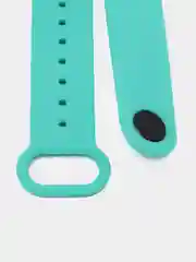 Белый силиконовый ремешок для Xiaomi Mi Band 5/6/7 ксяоми ми бэнд