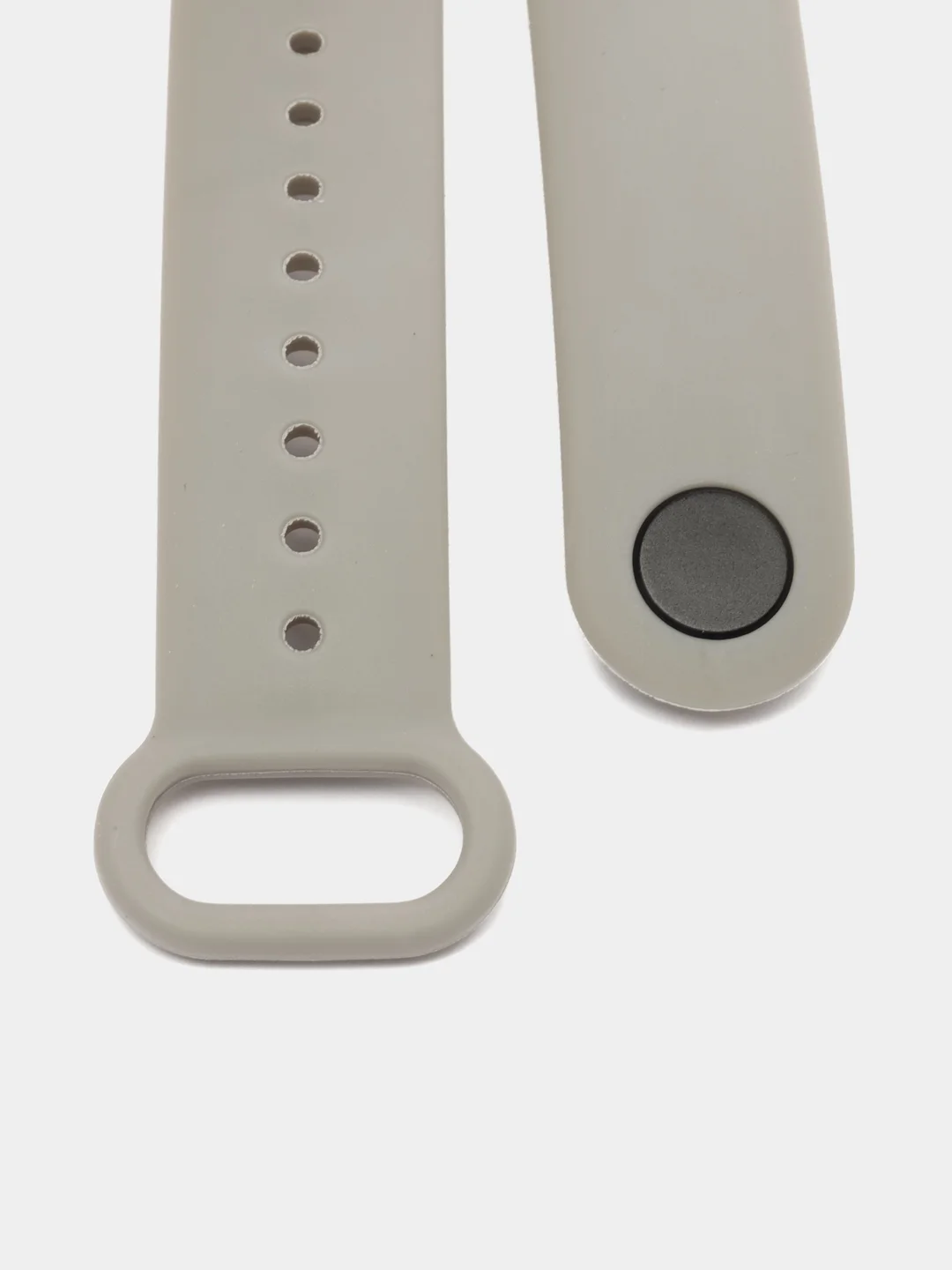 Серый силиконовый ремешок для Xiaomi Mi Band 5/6/7 ксяоми ми бэнд