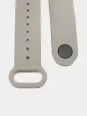 Серый силиконовый ремешок для Xiaomi Mi Band 5/6/7 ксяоми ми бэнд