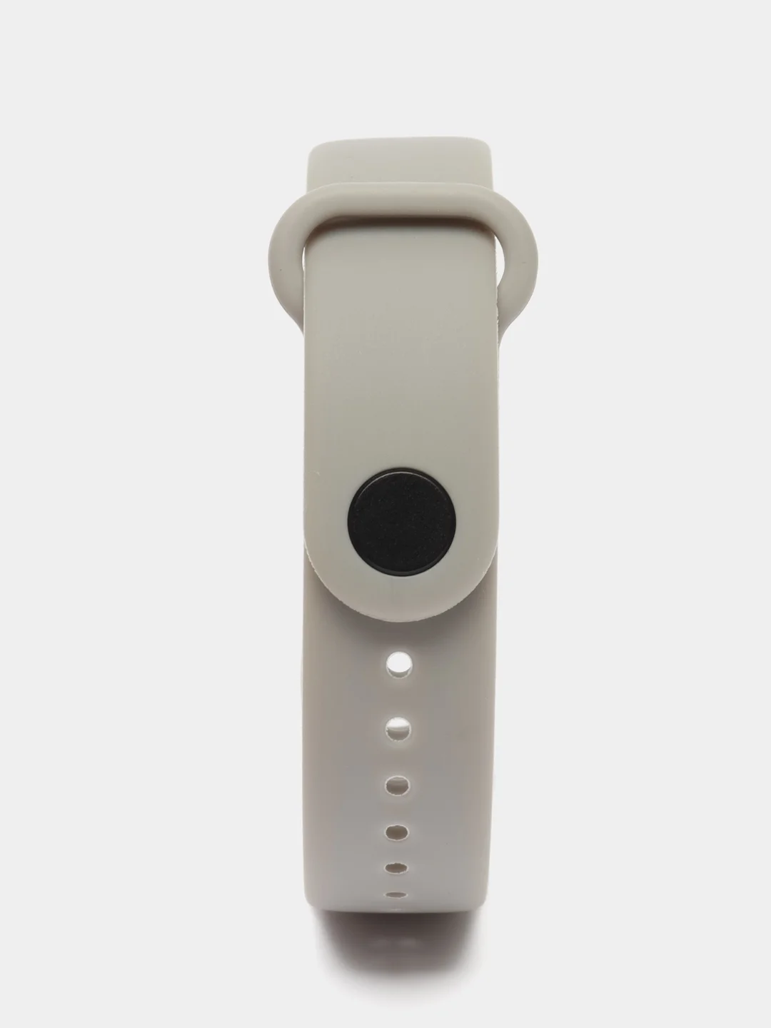 Серый силиконовый ремешок для Xiaomi Mi Band 5/6/7 ксяоми ми бэнд