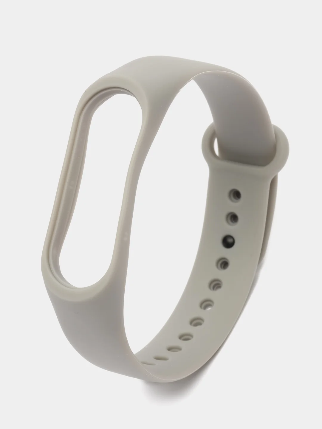 Серый силиконовый ремешок для Xiaomi Mi Band 5/6/7 ксяоми ми бэнд