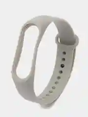 Серый силиконовый ремешок для Xiaomi Mi Band 5/6/7 ксяоми ми бэнд