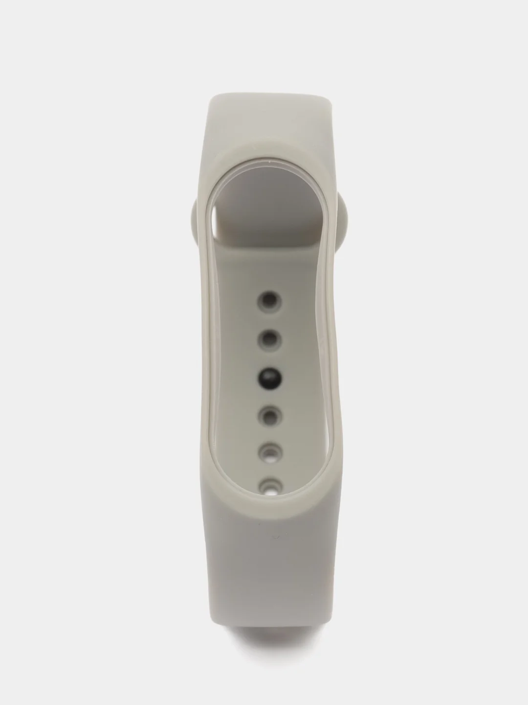 Серый силиконовый ремешок для Xiaomi Mi Band 5/6/7 ксяоми ми бэнд