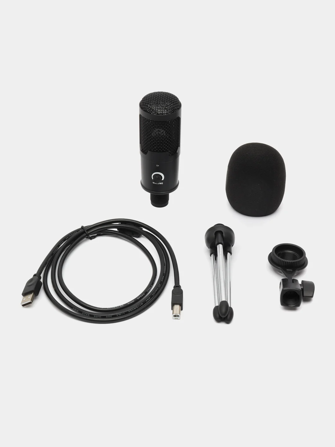 Микрофон BM 85 со стойкой, студийный USB настольный конденсаторный БМ-85 с держателем