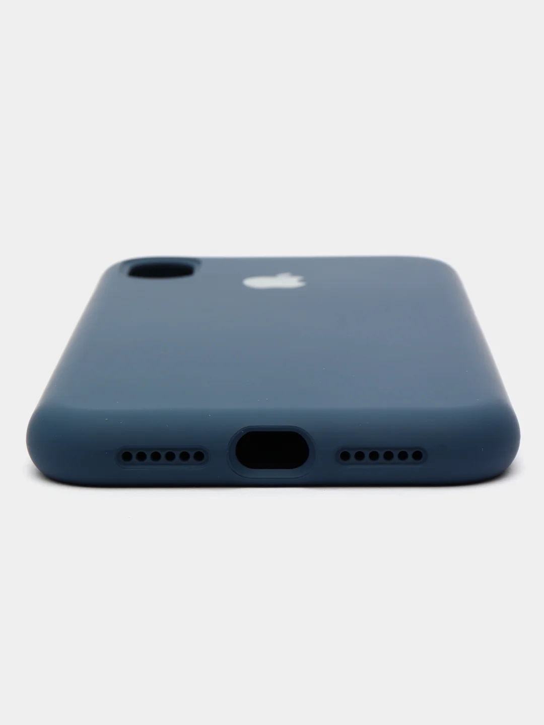 Синий меланж чехол для iPhone XR (Silicone Case)