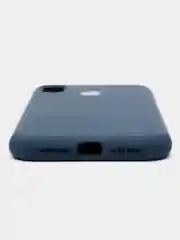Синий меланж чехол для iPhone XR (Silicone Case)