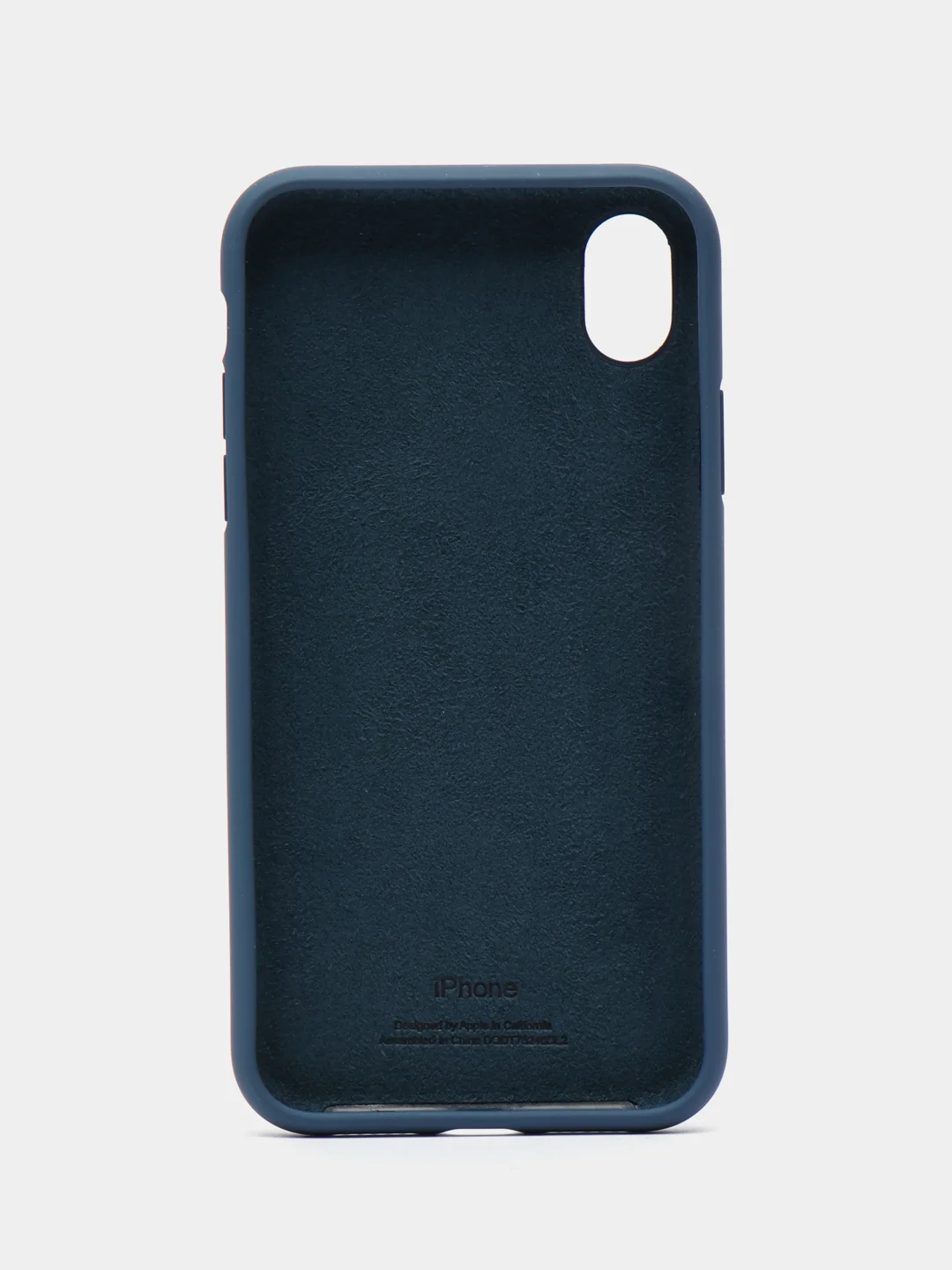 Синий меланж чехол для iPhone XR (Silicone Case)