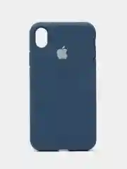 Синий меланж чехол для iPhone XR (Silicone Case)