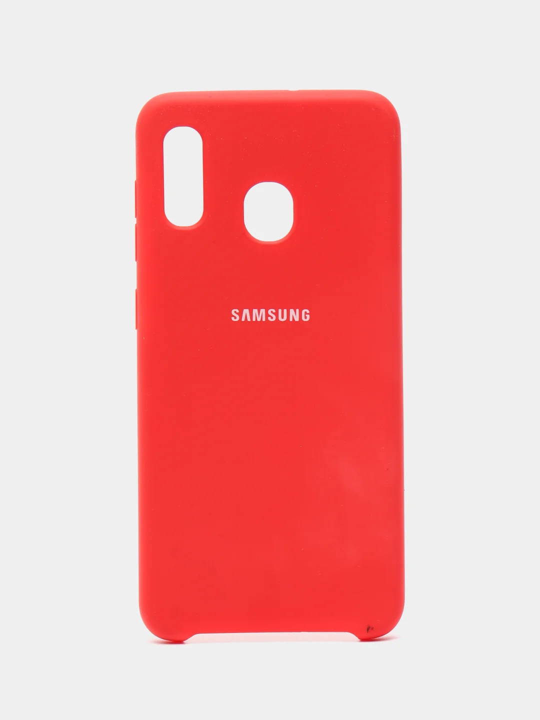 Красный чехол Silicone Case для Samsung A20/A30