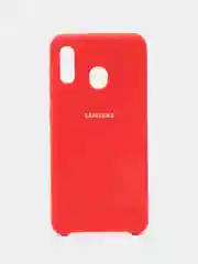 Красный чехол Silicone Case для Samsung A20/A30
