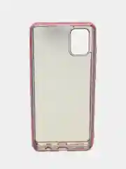 Вишнёвый чехол со стразами и кольцом держателем для Samsung A31