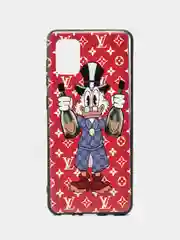 Красный чехол для Samsung A31, с рисунком