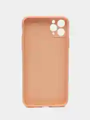 Пудровый чехол для IPhone 11 Pro Max однотонный силиконовый с защитой камеры