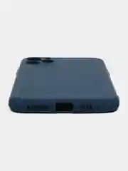 Синий чехол для IPhone 11 Pro Max однотонный силиконовый с защитой камеры