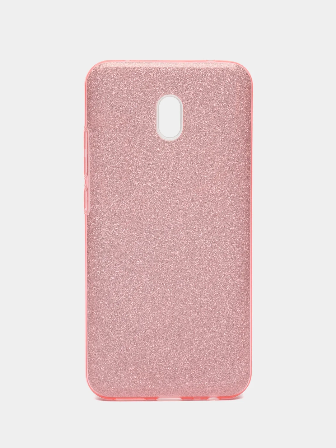 Розовый силиконовый блестящий чехол для Xiaomi Redmi 8A