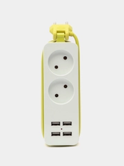Удлинитель разветвитель сетевой фильтр электрический 4 USB