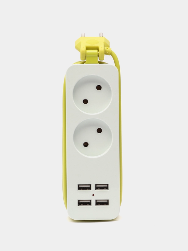 Удлинитель разветвитель сетевой фильтр электрический 4 USB