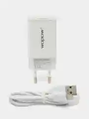 Ледяной сетевое зарядное устройство с кабелем Sky Dolphin, 2,4 А